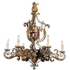 French Iron Chandelier 2