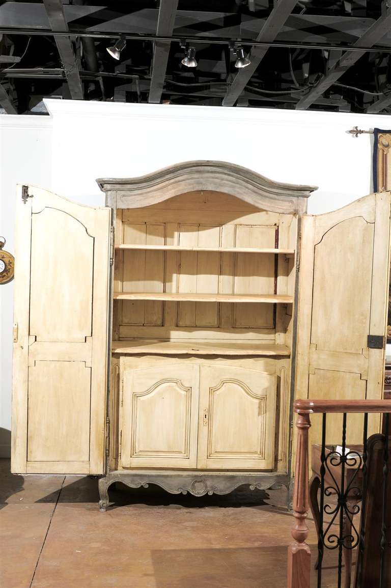 Painted 19th Century Armoire In Excellent Condition In Atlanta, GA
