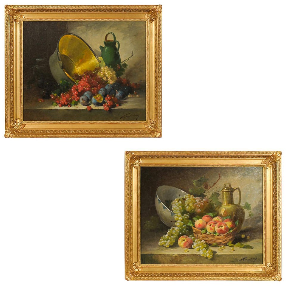 Pair of French 19th Century Paintings