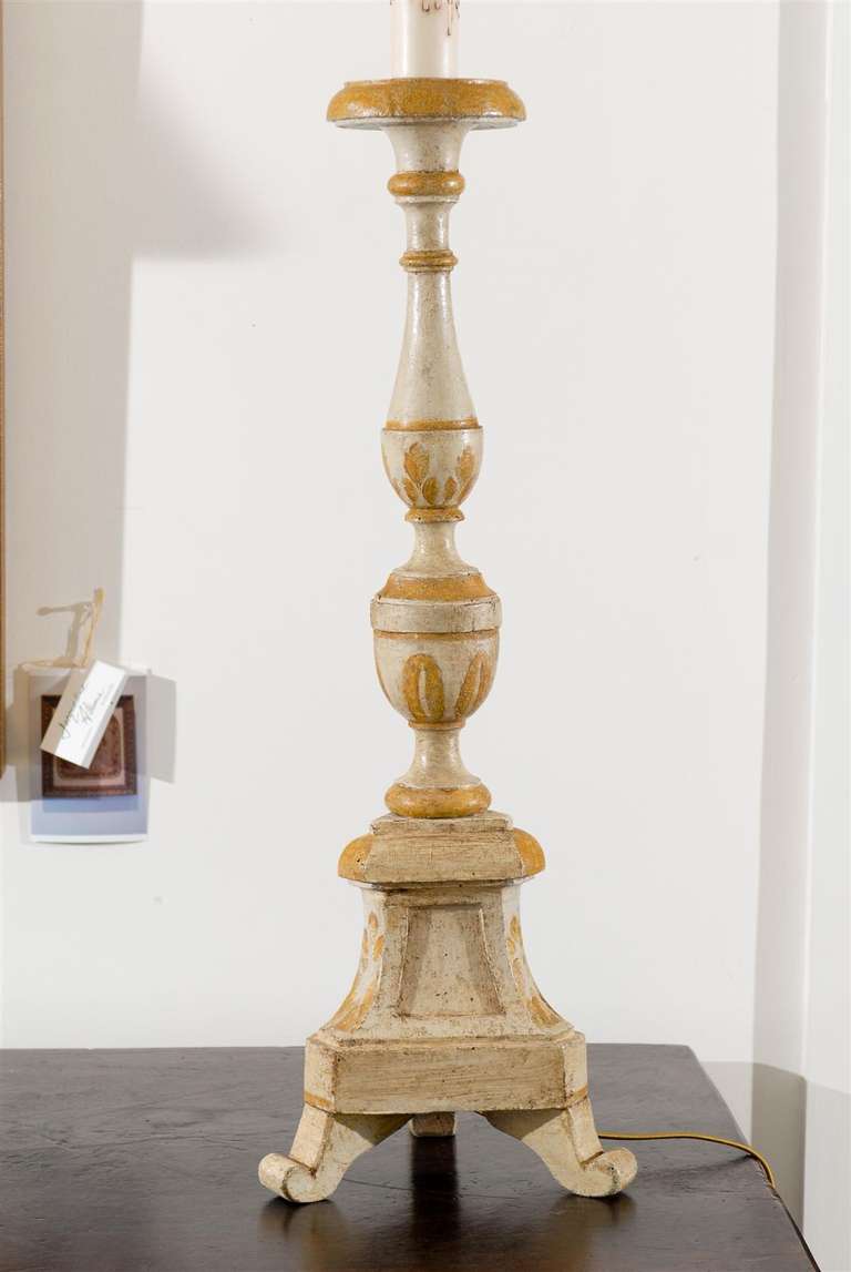 19th Century Candlestick Lamps 2