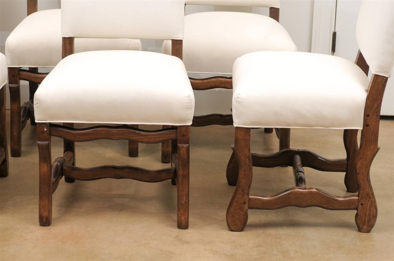 Set of Eight Os De Mouton Dining Chairs 2