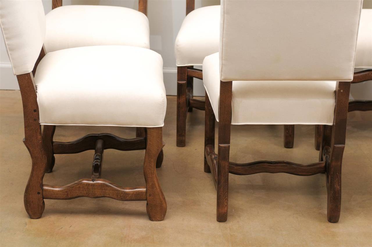 Set of Eight Os De Mouton Dining Chairs 3