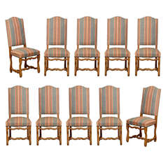 Set of Ten French Chairs