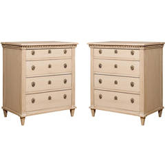 Pair of Swedish Gustavian Chests