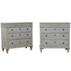 Pair of Swedish Commodes