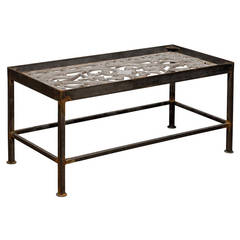 19th Century Iron Grate Coffee Table
