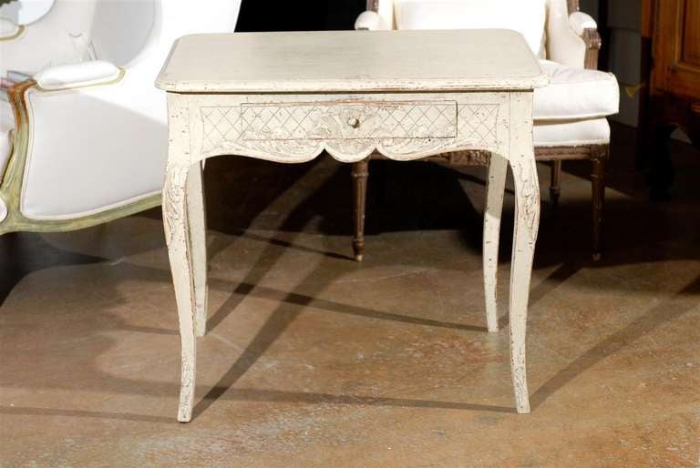 Painted Swedish Table - Rococo Style 1