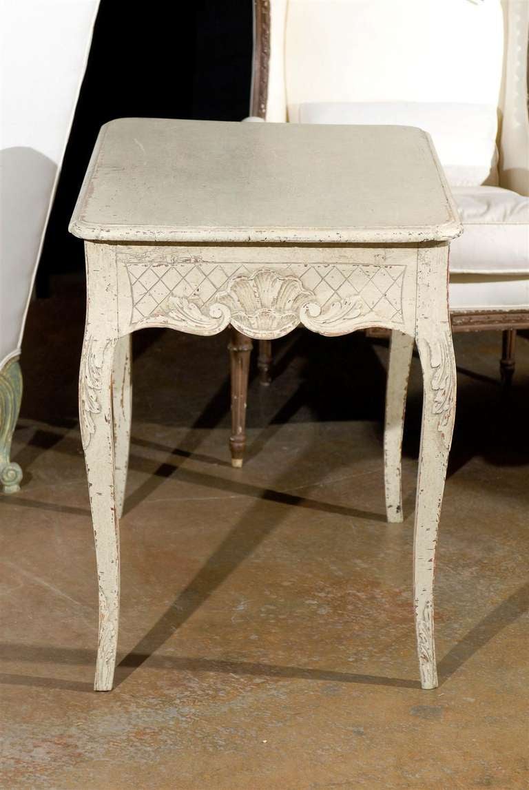 Painted Swedish Table - Rococo Style In Excellent Condition In Atlanta, GA