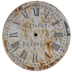 19th Century Metal Clock Face