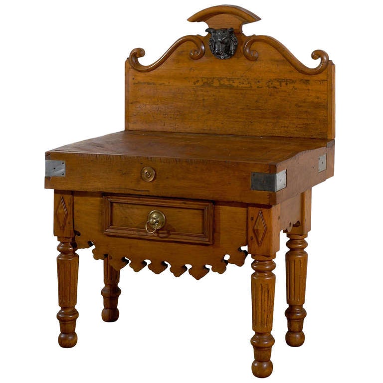 19th Century French Butcher Block At 1stdibs 19th Century French Butcher Block 1