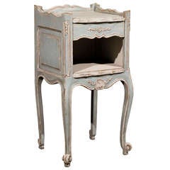 Antique Painted Chevet Table from France