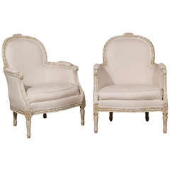 Pair of Painted Bergeres