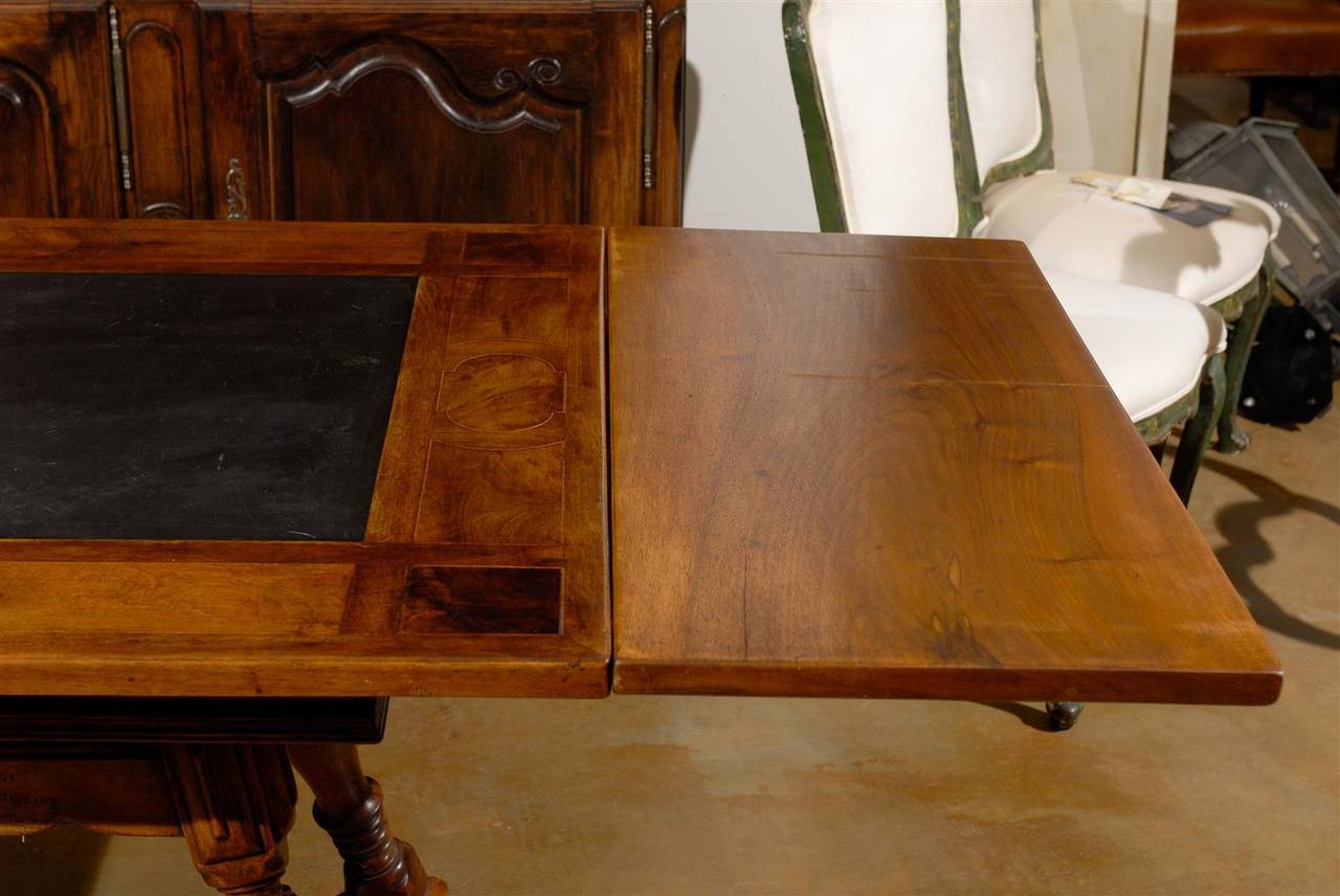 19th Century Walnut Draw-Leaf Table 3