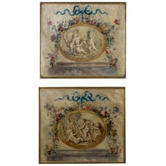 Pair of Grisaille Paintings