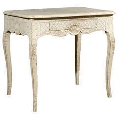 Painted Swedish Table - Rococo Style