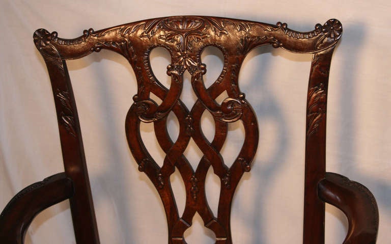 British Dining Room Chairs Set of 8 For Sale