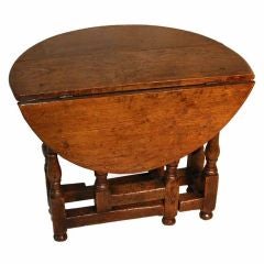 English oak low table.