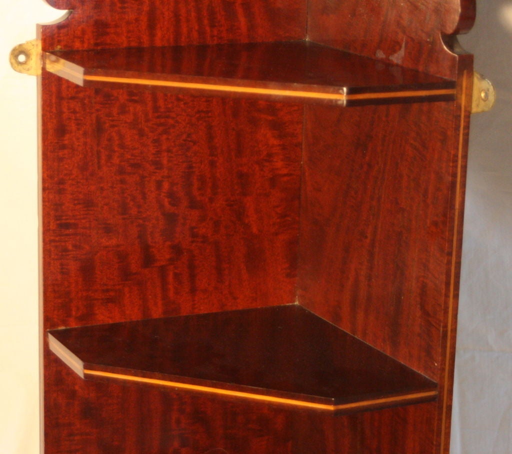 Edwardian Mahogany Corner Cabinet.