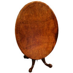 Antique Victorian Oval Tea Table