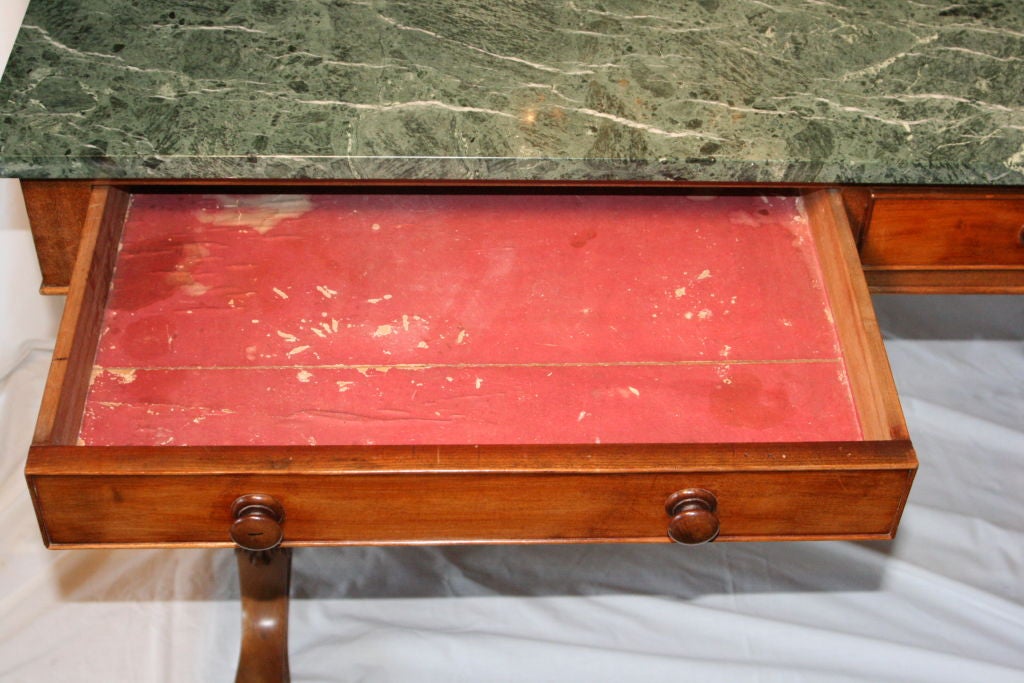 Walnut Console Table For Sale