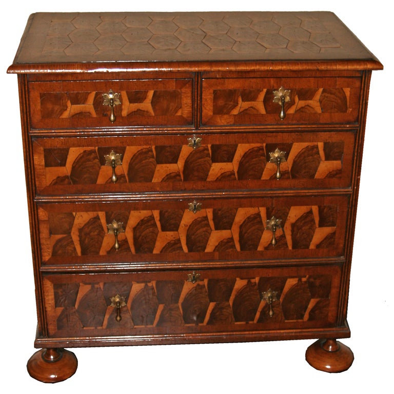 Chest of Drawers 'Oyster' Veneer