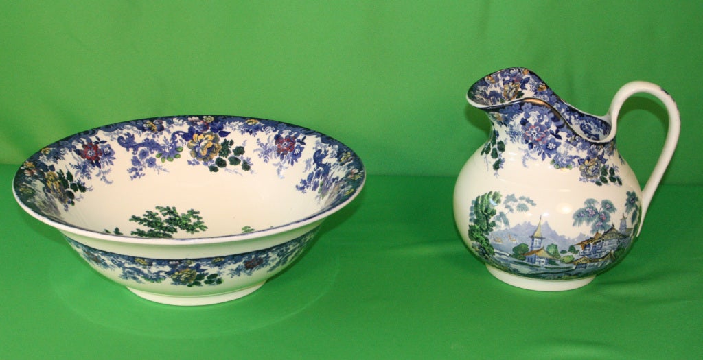 pitcher and bowl set antique