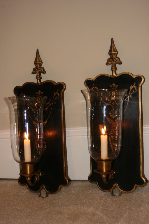 Sconce Wall Candle Holders. For Sale 1