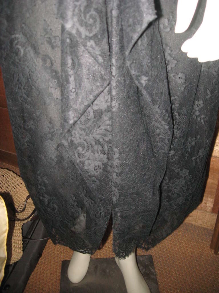 Women's Bill Blass Vintage Little Black Lace Dress