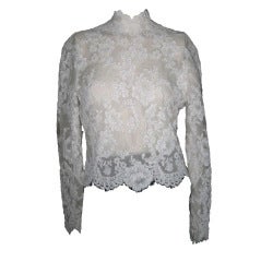 Vintage Billl Blass Lace Blouse 11
