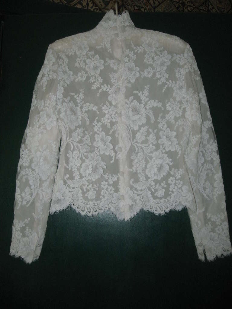 Bill Blass Vintage Lace Blouse For Sale at 1stDibs vintage lace blouses