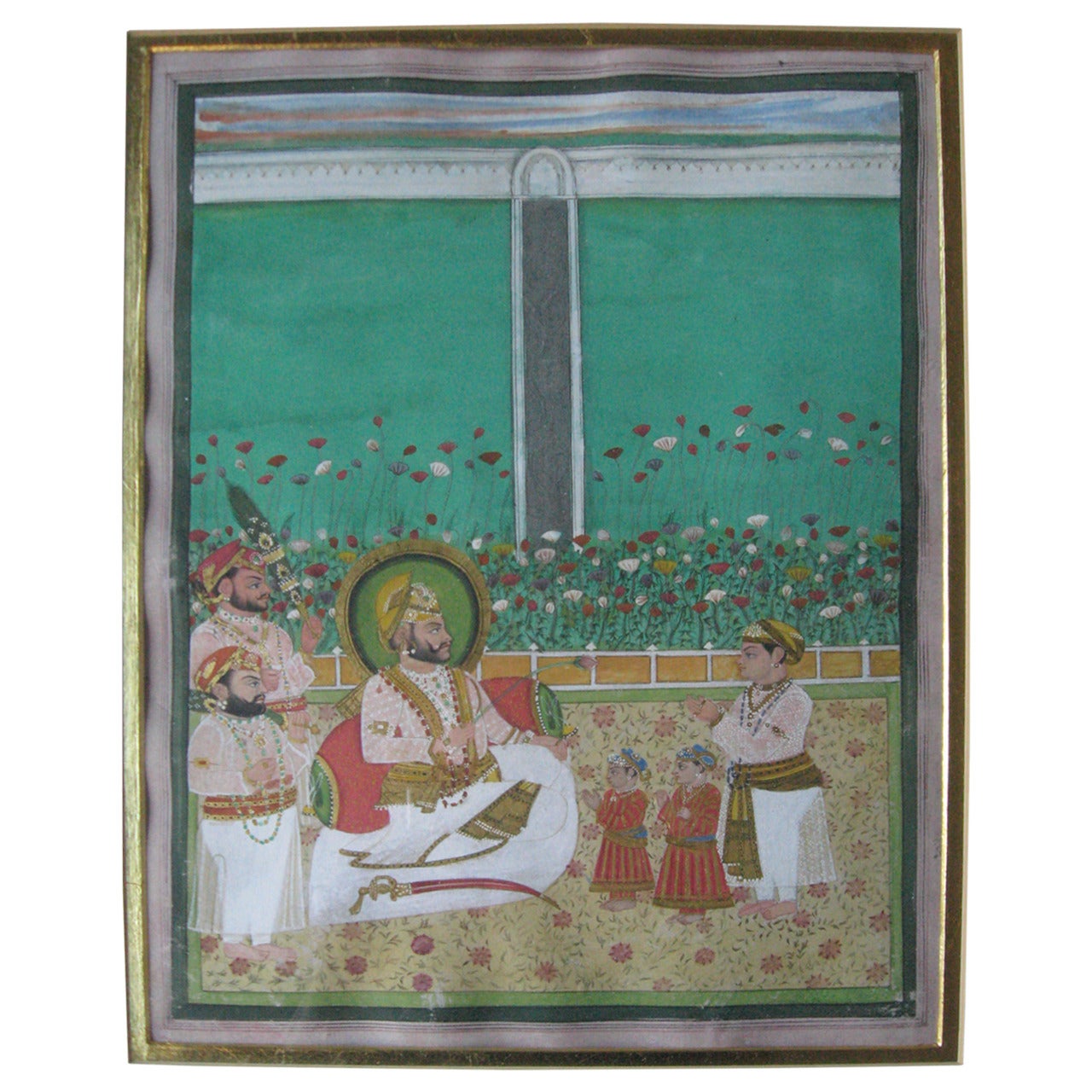 Set of Seven 19th Century Indian Miniature Paintings