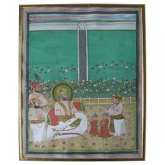 Antique Set of Seven 19th Century Indian Miniature Paintings