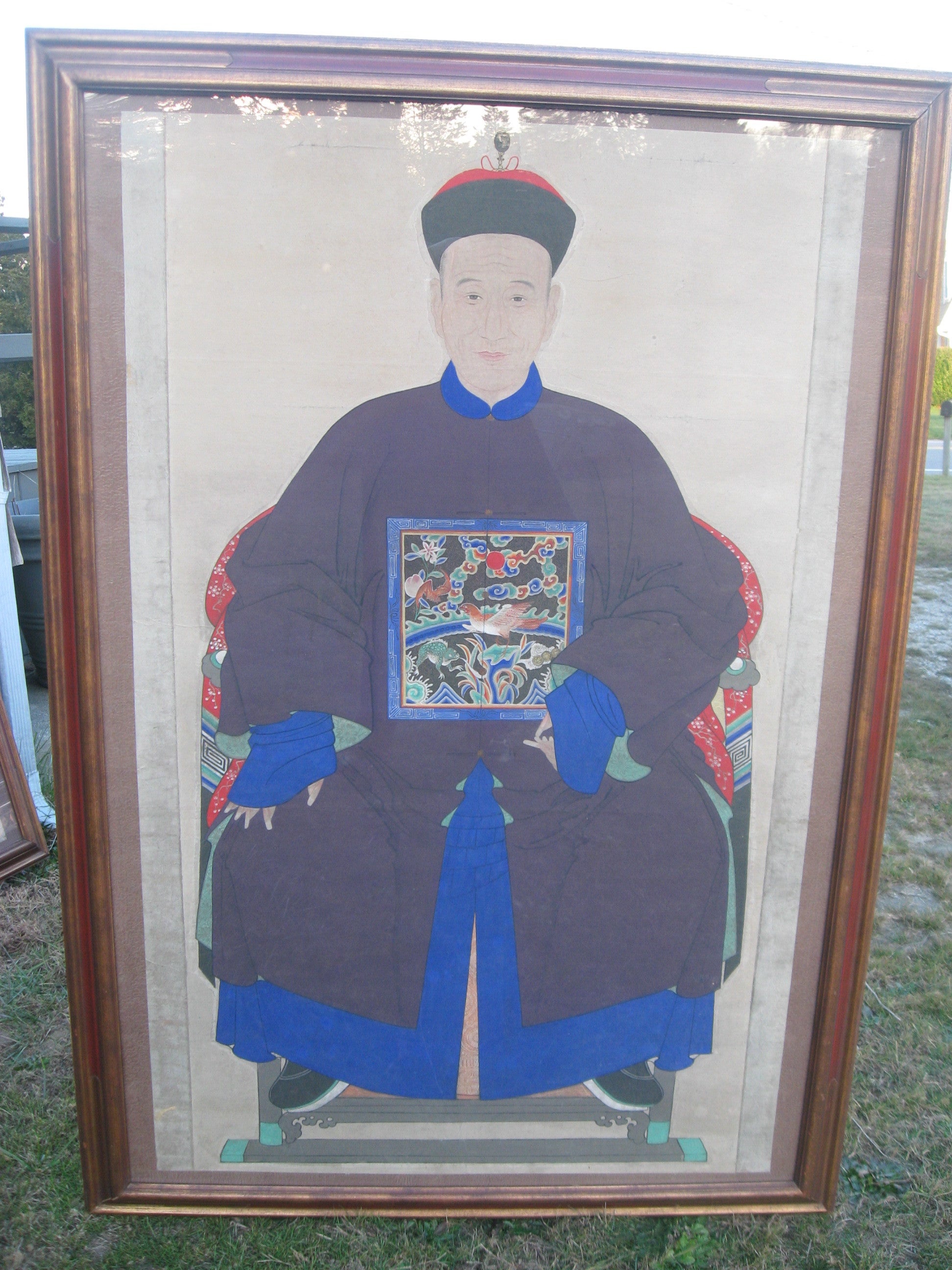 Pair of 19th Century Chinese Ancestral Portrait Paintings