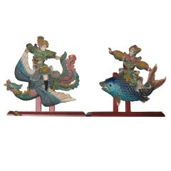 Oriental Roof Tile Sculptures