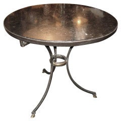 Iron and Marble Gueridon Table 9