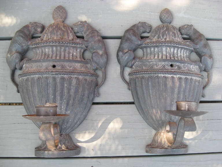 20th Century Pair of Neoclassical Style Sconces