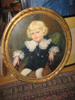 Oil Painting of a Young Boy