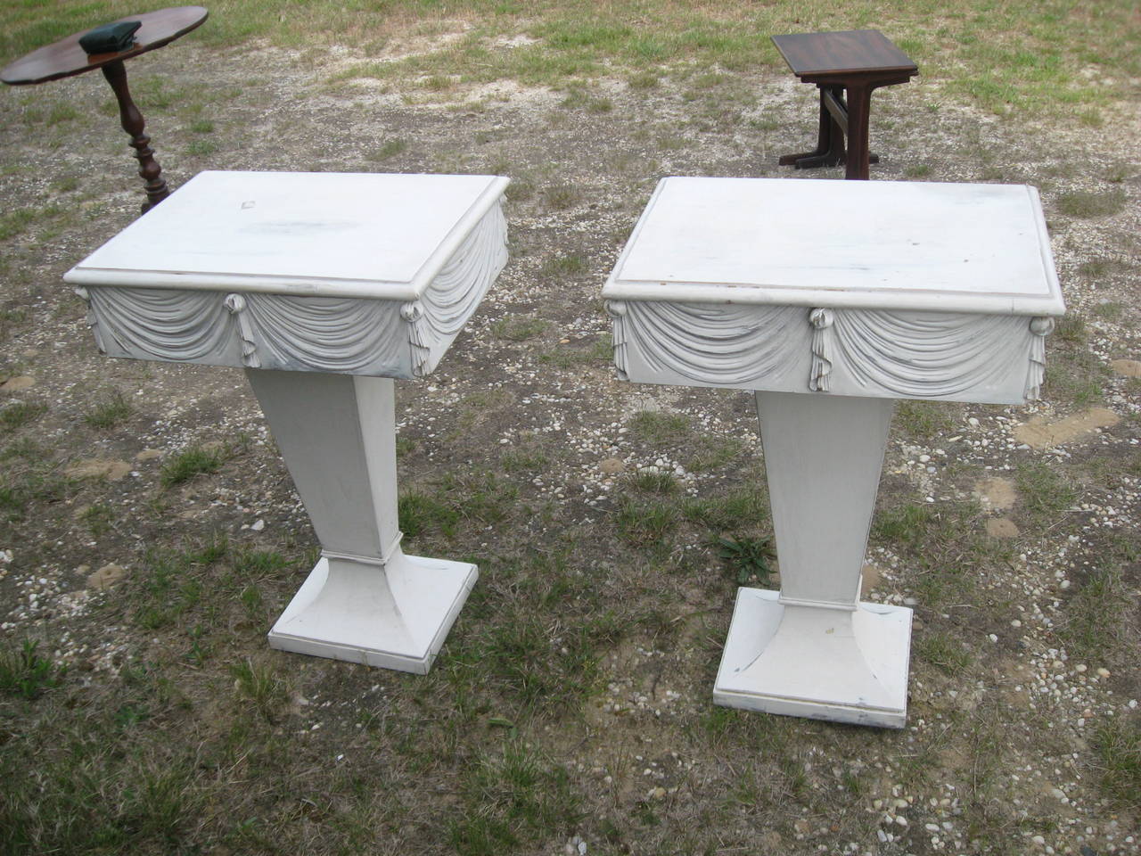 Pair of Grosfeld House Side or Night Tables In Good Condition In Water Mill, NY
