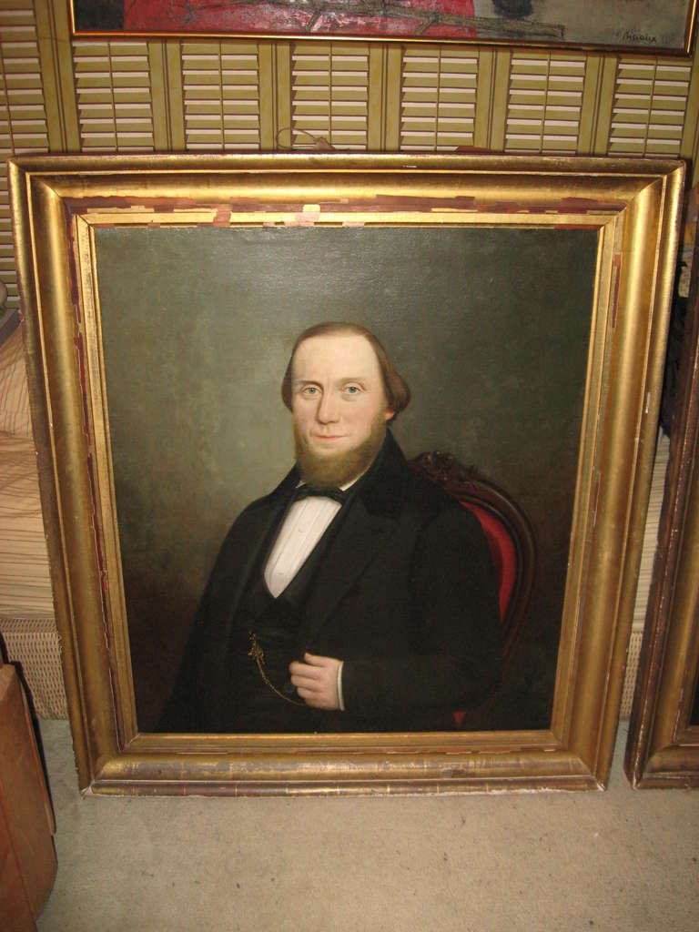 Pair of 19th Century American Portrait Paintings 1