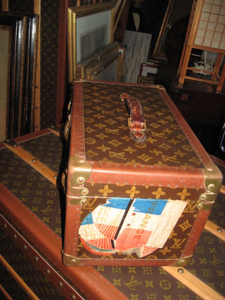 1950s Louis Vuitton Train Case In Good Condition In Water Mill, NY