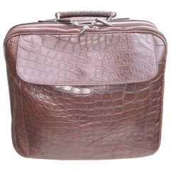 Used Crocodile Travelling Bag by Laurent