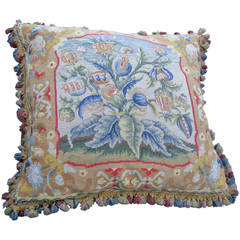 Needlepoint Over-Size, Down Pillow