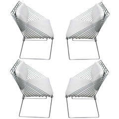 Verner Panton Mid-Century Modern Chrome Chairs 5
