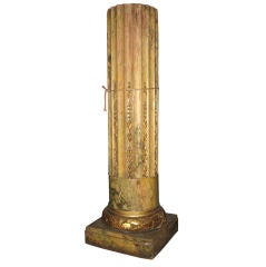 Early 20th Century Italian Giltwood Column/ Pedestal