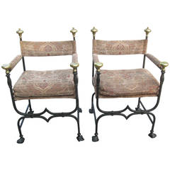 19th Century Italian Savonarola Chairs 6