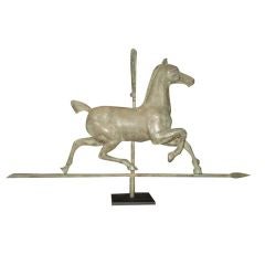 Horse Weathervane Lead/Brass Skulpture