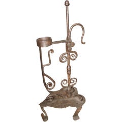 Adjustable Iron Hand Forged Candlestick 11