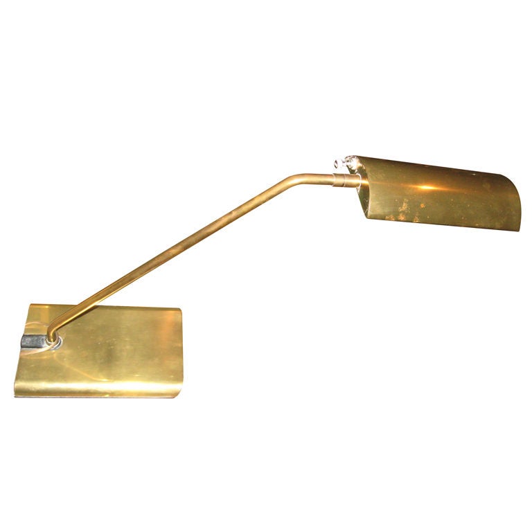 Rare Koch and Lowy Brass Desk Lamp For Sale