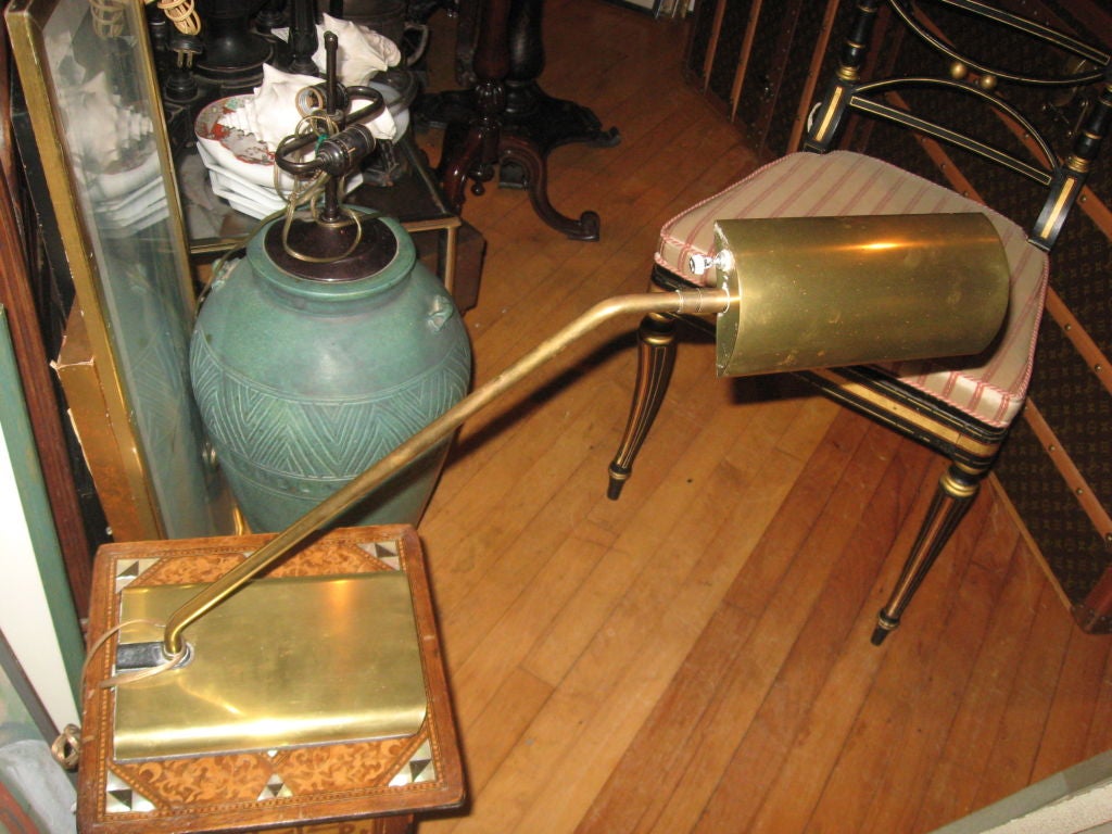 Unusaul Koch and Lowy brass adjustable dest lamp.