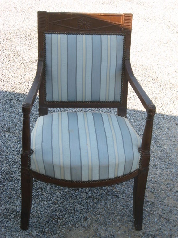 XIXe siècle Pr.de la période  Fauteuils peints Directoire en vente